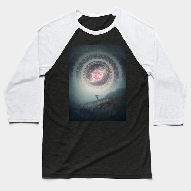 invasion Baseball T-Shirt by psychoshadow